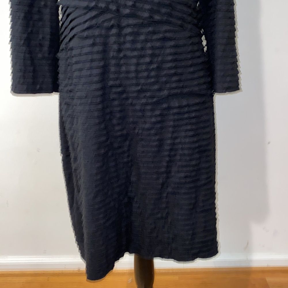 NWT!! Max Studio Black Midi 3/4 Sleeve Midi Dress - Picture 6 of 12